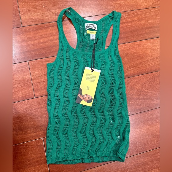 NWT Women's Open Stitch Sweater Tank Top - Future Collective w Jenee Naylor XS - Picture 5 of 8